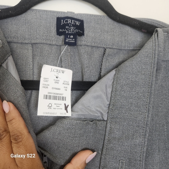 J.Crew Factory Full-length Ruby pant in stretch twill size 18 - Picture 6 of 7